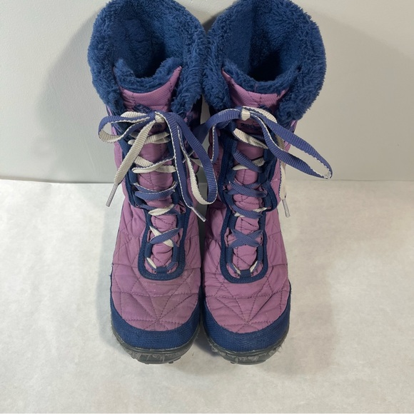 Columbia Minx Mid II Waterproof Omni-Heat Purple Boot - Youth Girls' Size 4 - Picture 5 of 10